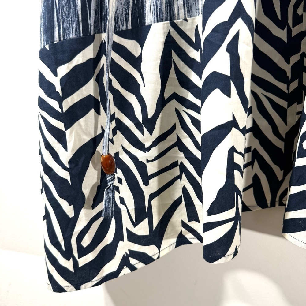 Carla Rockmore Cinch Waist Shirt Dress Mixed Print - Picture 7 of 14